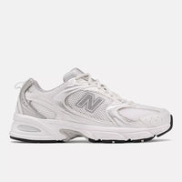 White with Silver Metallic