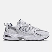 White with Natural Indigo